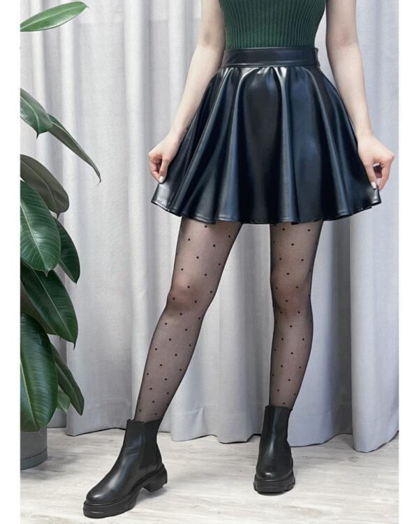 دامن چرم مشکی